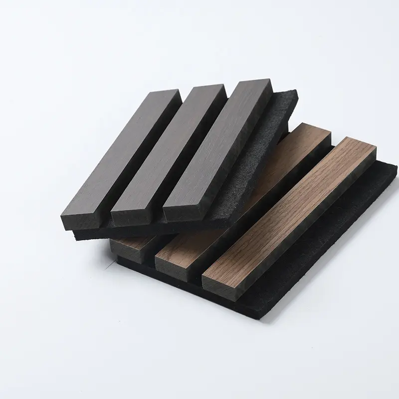 Wooden slotted Akupanel decoration acoustic wall panel