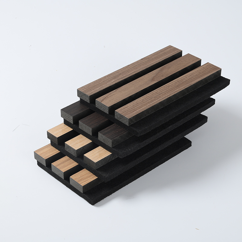 Wooden slotted Akupanel decoration acoustic wall panel
