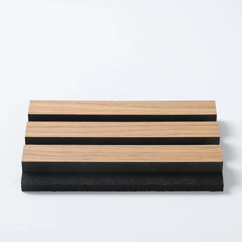 Wooden slotted Akupanel decoration acoustic wall panel