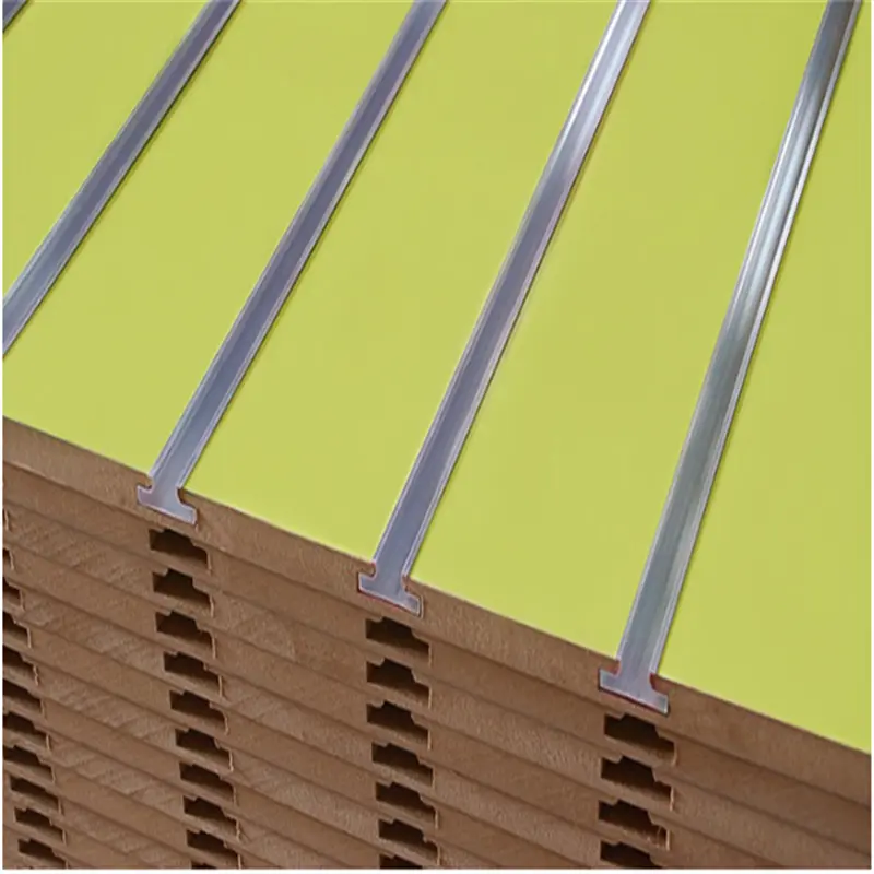 Slat wall Panel Melamine MDF For Supermarket Display