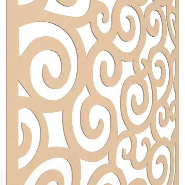 Waterproof wpc portable garden screens room dividers Modern Design CNC Interior Living Room Divider wpc screen