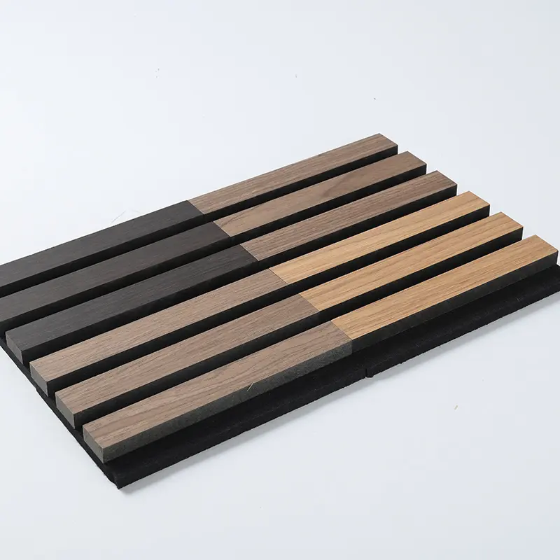 Wooden slotted Akupanel decoration acoustic wall panel