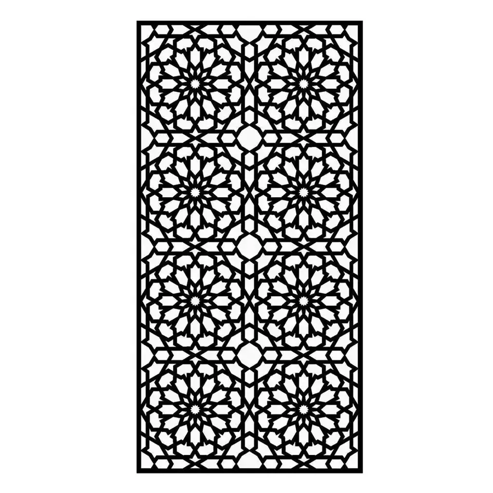 Waterproof wpc portable garden screens room dividers Modern Design CNC Interior Living Room Divider wpc screen