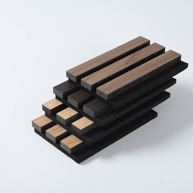 Wooden slotted Akupanel decoration acoustic wall panel