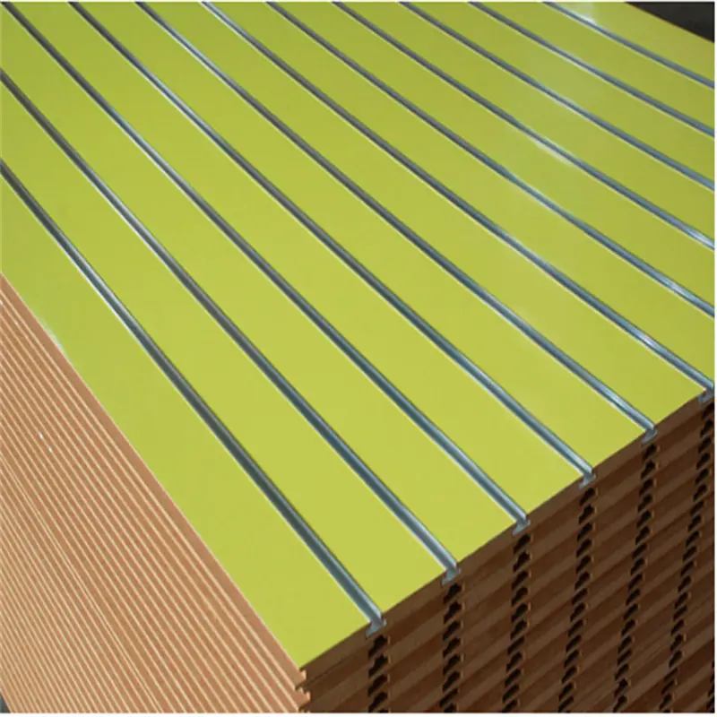 Slat wall Panel Melamine MDF For Supermarket Display