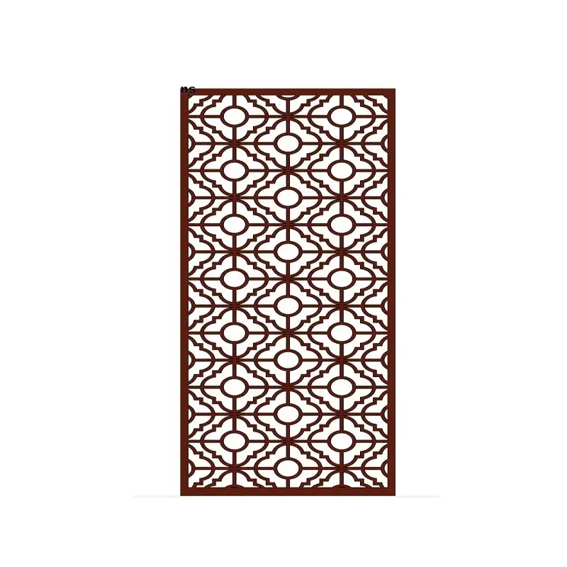 Waterproof wpc portable garden screens room dividers Modern Design CNC Interior Living Room Divider wpc screen