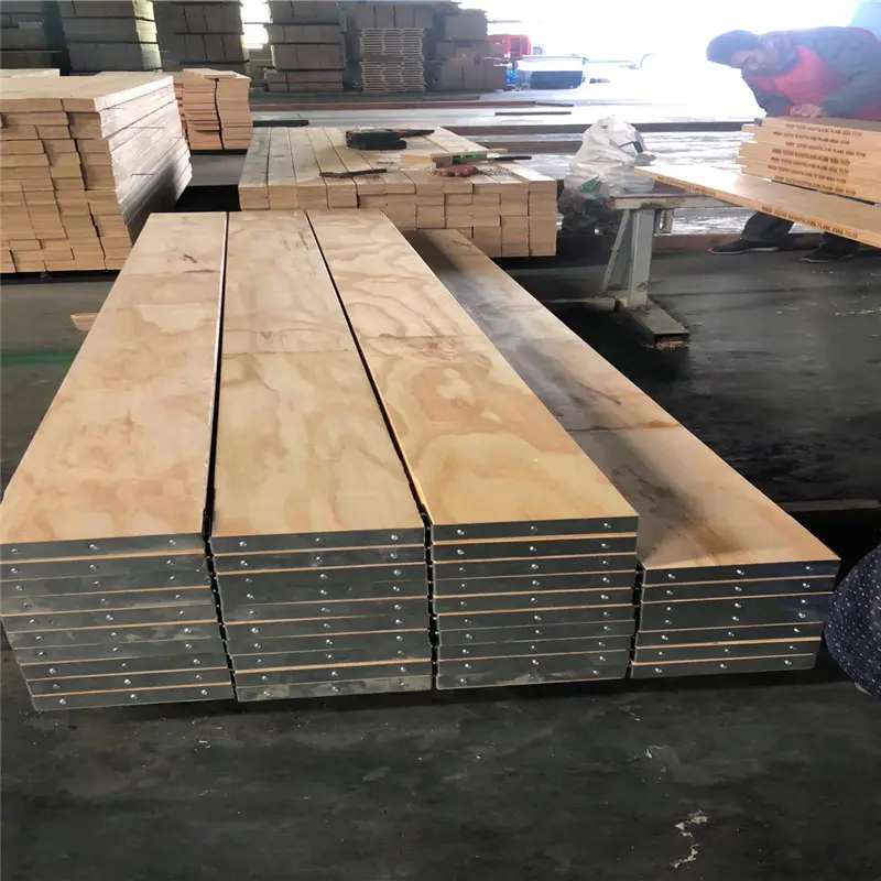 Scaffolding LVL planks for construction