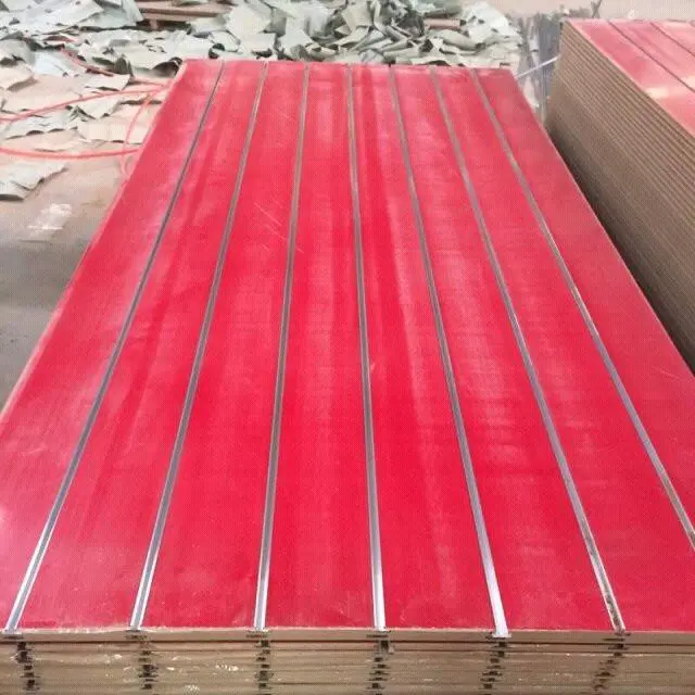 Slat wall Panel Melamine MDF For Supermarket Display