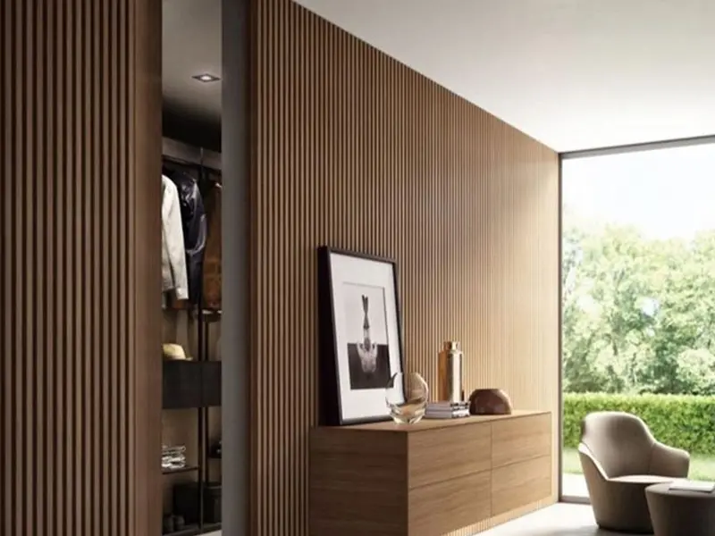 Wooden slotted Akupanel decoration acoustic wall panel (26)x6b