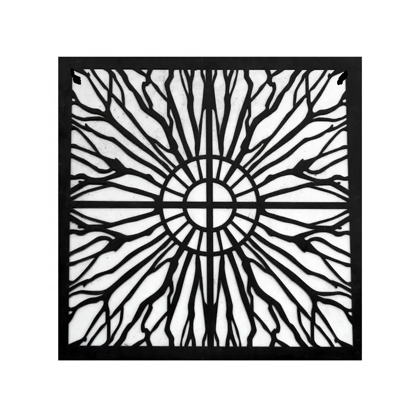 Waterproof wpc portable garden screens room dividers Modern Design CNC Interior Living Room Divider wpc screen
