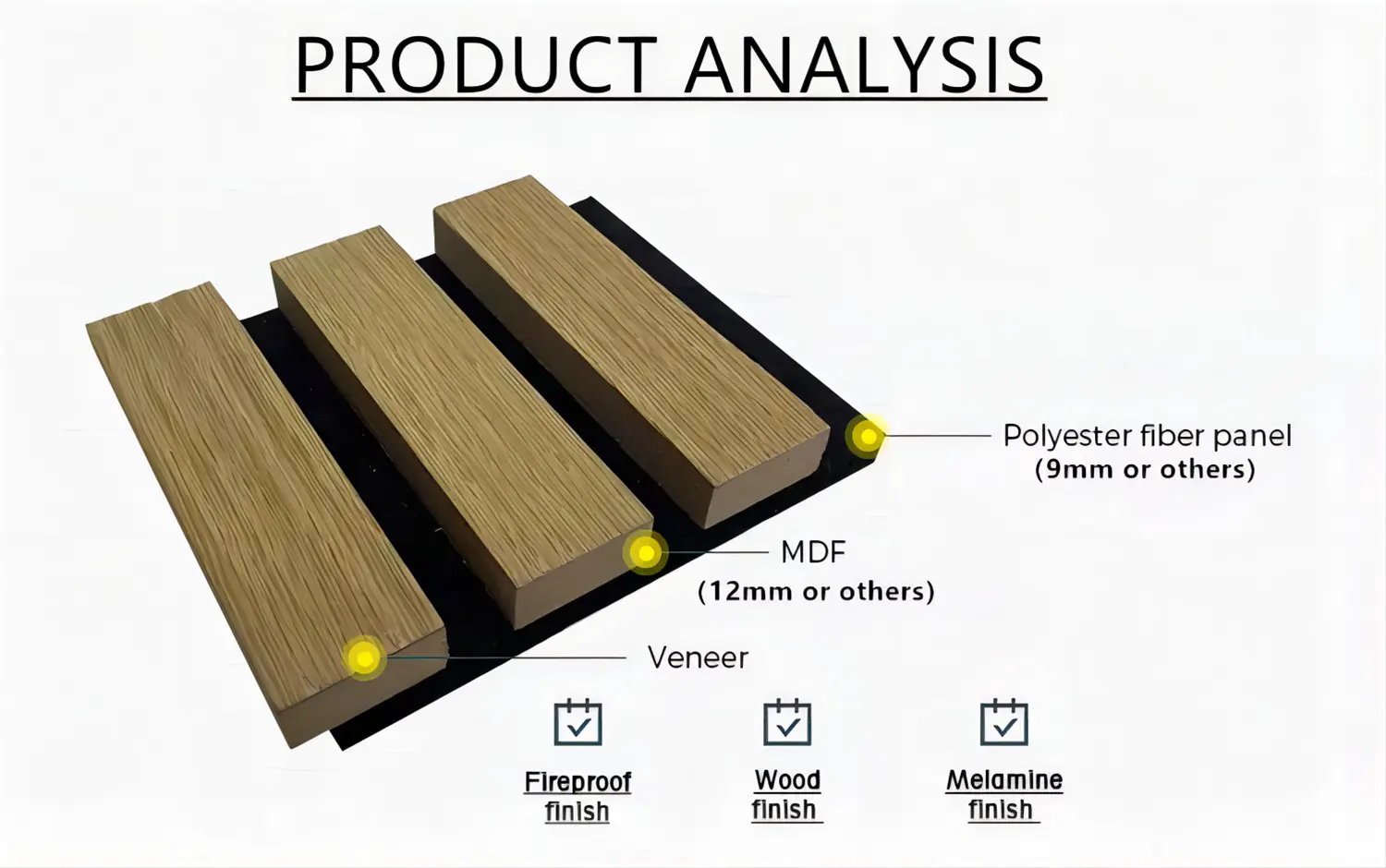 Wooden slotted Akupanel decoration acoustic wall panel (20)n87