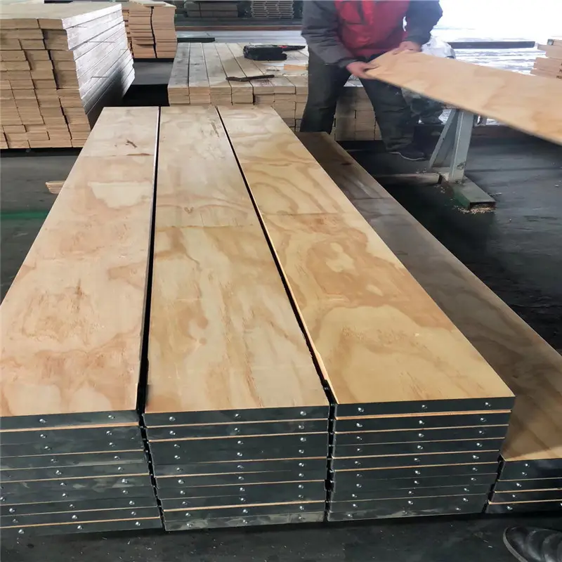 Scaffolding LVL planks for construction