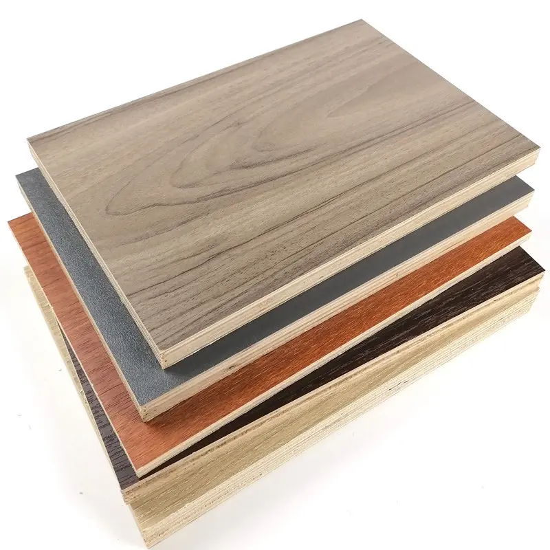 Furniture Plywood Melamine Faced Board Plywood 9mm 12mm 16mm 18mm Kitchen Cabinet Plywood