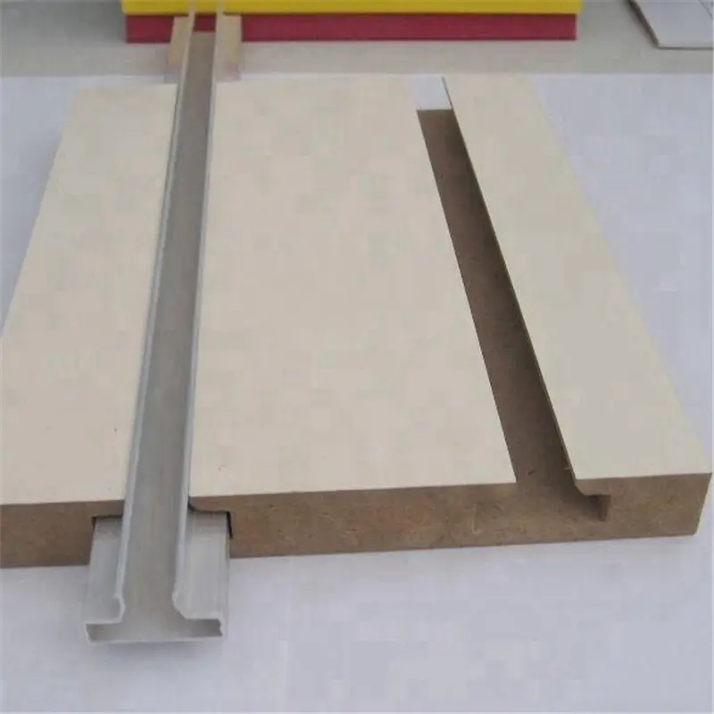 Slat wall Panel Melamine MDF For Supermarket Display