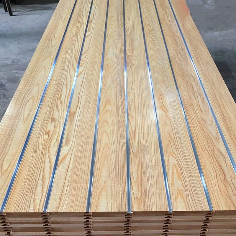 Slat wall Panel Melamine MDF For Supermarket Display