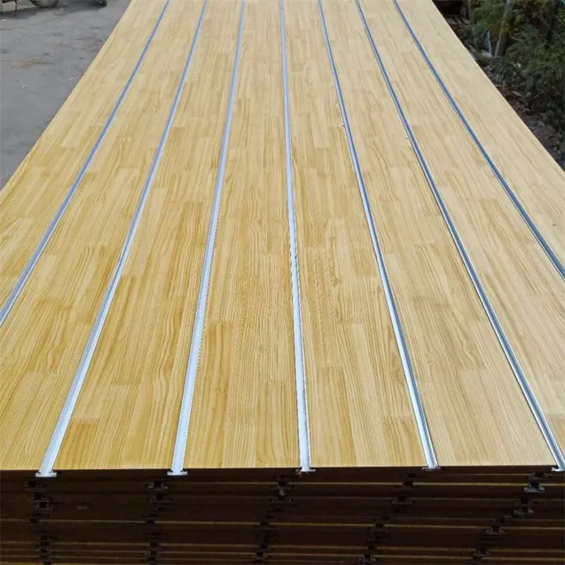 Slat wall Panel Melamine MDF For Supermarket Display