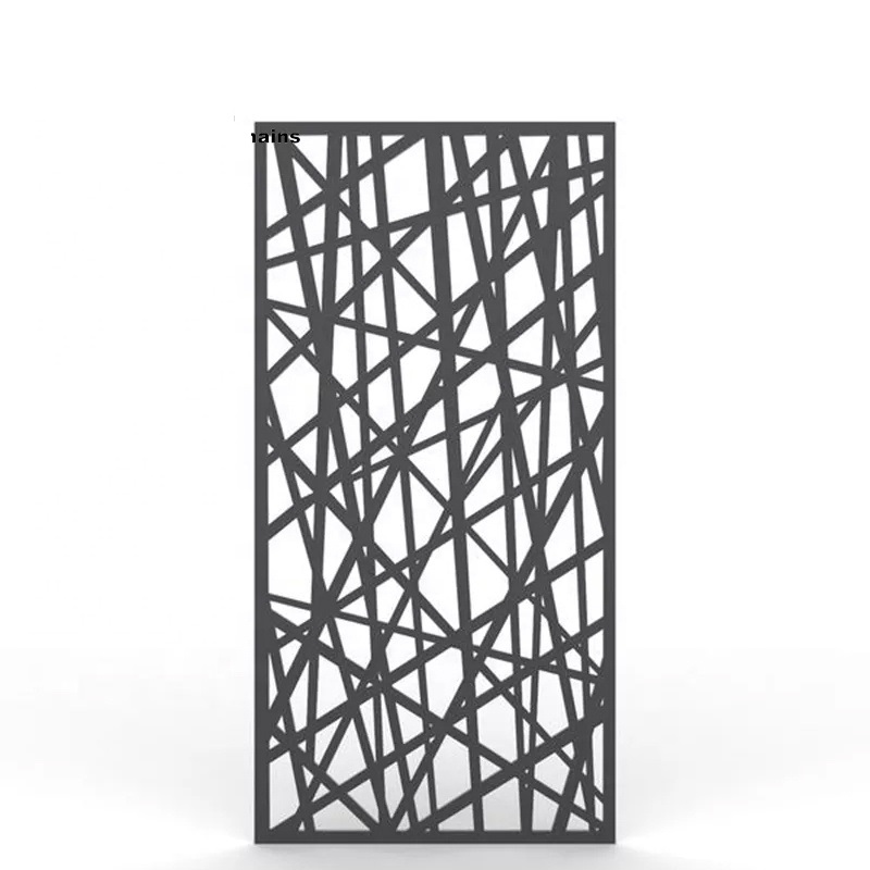 Waterproof wpc portable garden screens room dividers Modern Design CNC Interior Living Room Divider wpc screen