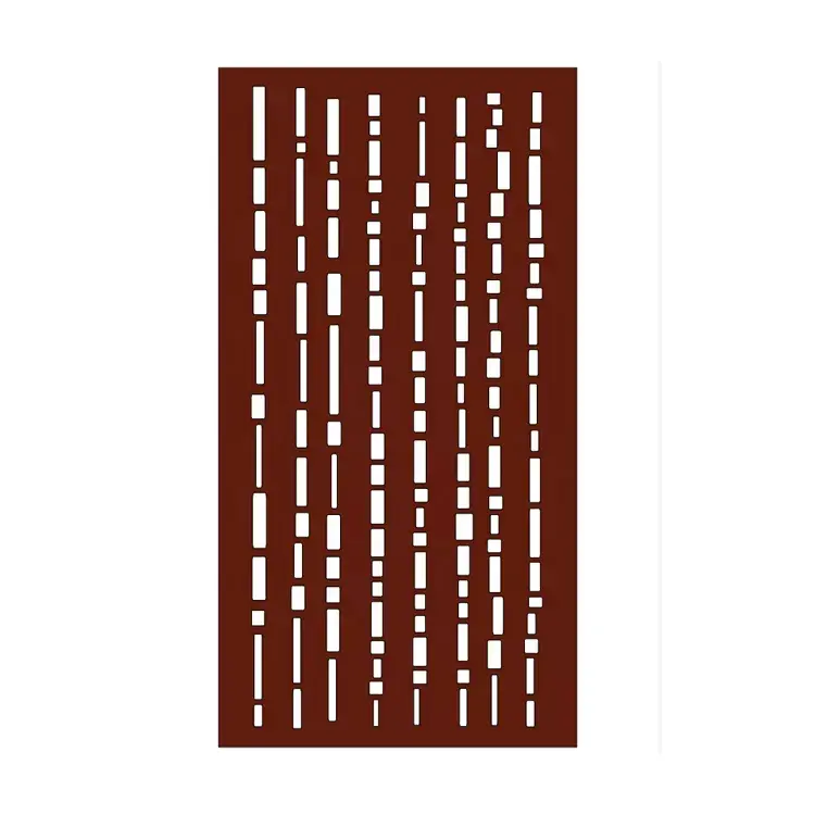 Waterproof wpc portable garden screens room dividers Modern Design CNC Interior Living Room Divider wpc screen
