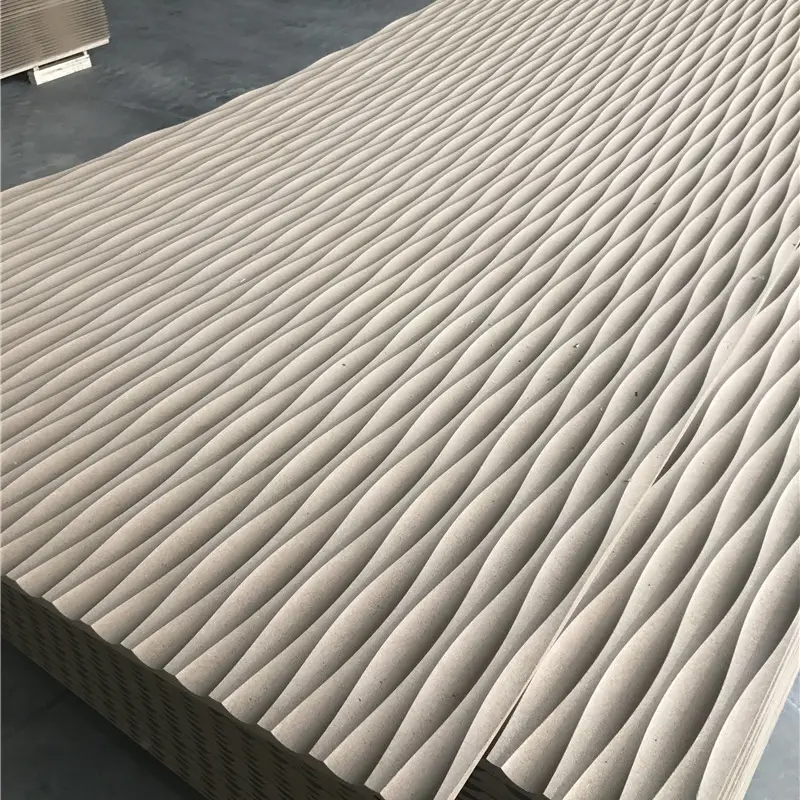 9mm Flexible MDF wall cladding solid oak/pine/elm bending wall board
