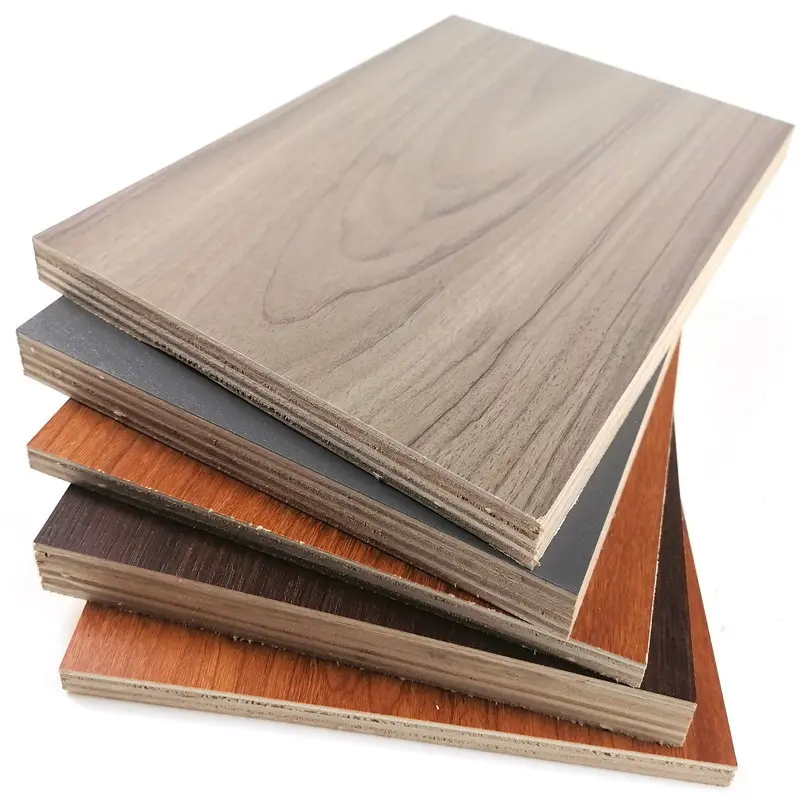 Furniture Plywood Melamine Faced Board Plywood 9mm 12mm 16mm 18mm Kitchen Cabinet Plywood