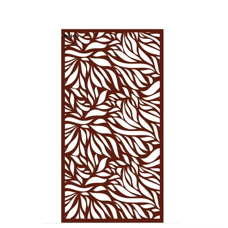Waterproof wpc portable garden screens room dividers Modern Design CNC Interior Living Room Divider wpc screen