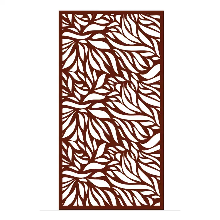 Waterproof wpc portable garden screens room dividers Modern Design CNC Interior Living Room Divider wpc screen