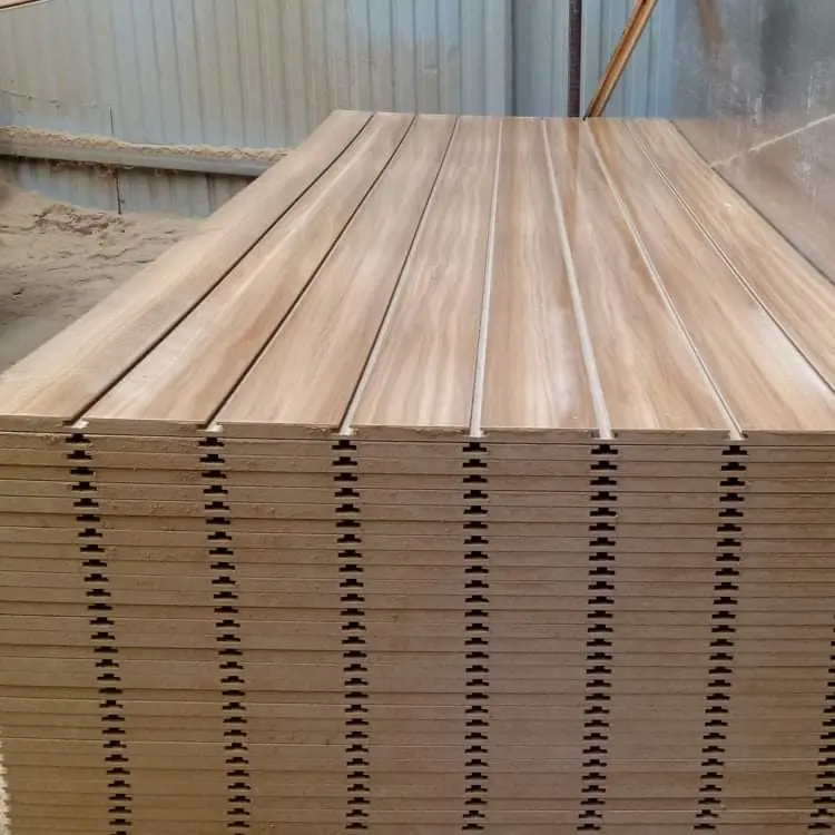 Slat wall Panel Melamine MDF For Supermarket Display