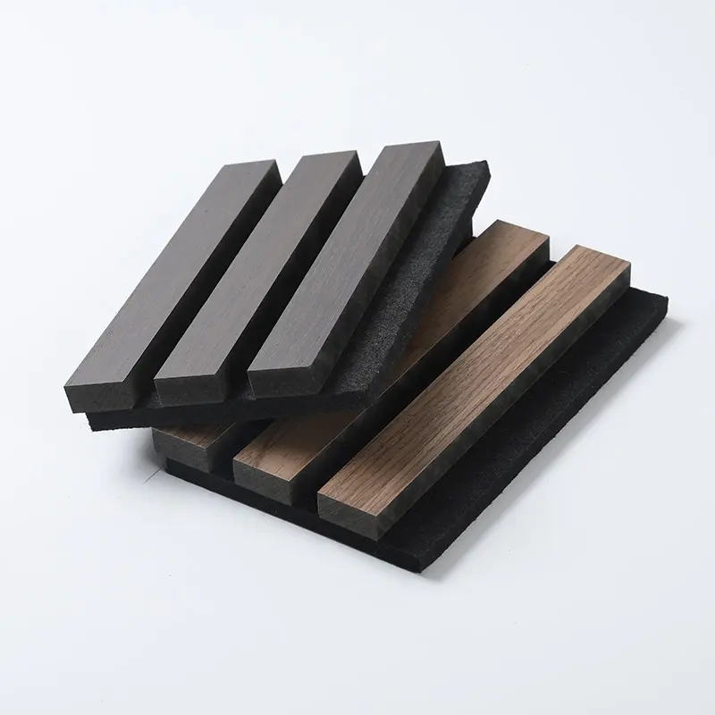 Wooden slotted Akupanel decoration acoustic wall panel