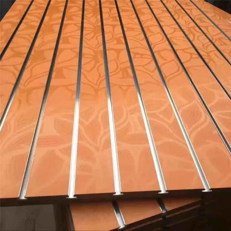 Slat wall Panel Melamine MDF For Supermarket Display
