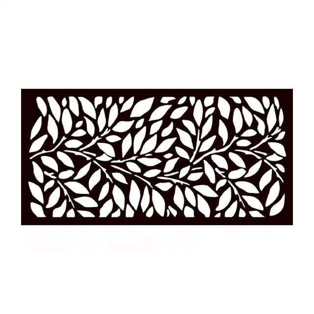 Waterproof wpc portable garden screens room dividers Modern Design CNC Interior Living Room Divider wpc screen
