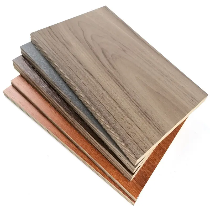Furniture Plywood Melamine Faced Board Plywood 9mm 12mm 16mm 18mm Kitchen Cabinet Plywood