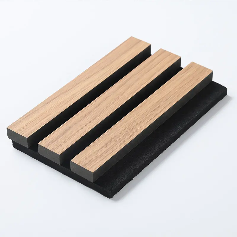Wooden slotted Akupanel decoration acoustic wall panel