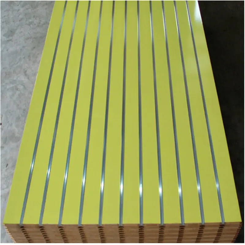 Slat wall Panel Melamine MDF For Supermarket Display
