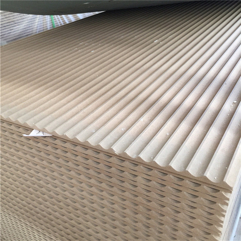 Decorative Wood Art Carved Cladding Panel Textured Wall Board Sheets MDF 3D Grooved Paneling For Walls