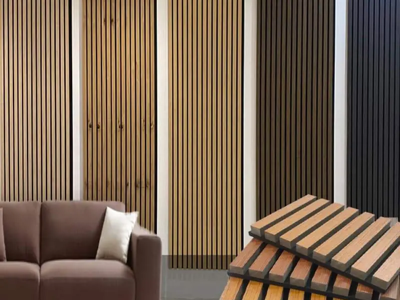 Wooden slotted Akupanel decoration acoustic wall panel (29)uun