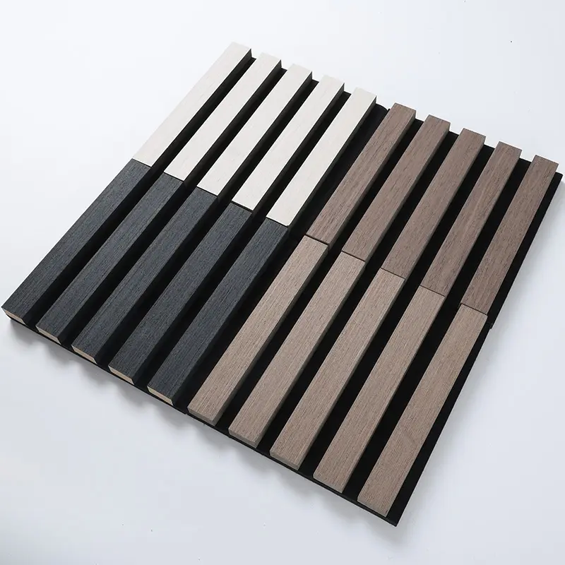 Wooden slotted Akupanel decoration acoustic wall panel
