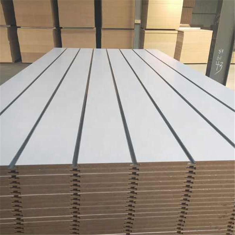 Slat wall Panel Melamine MDF For Supermarket Display
