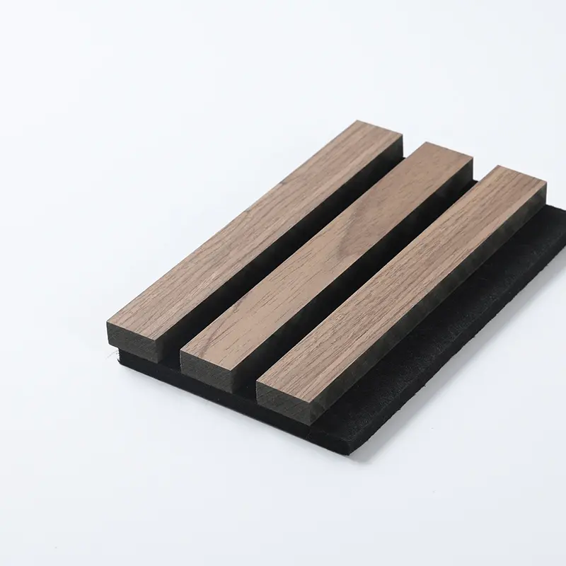 Wooden slotted Akupanel decoration acoustic wall panel