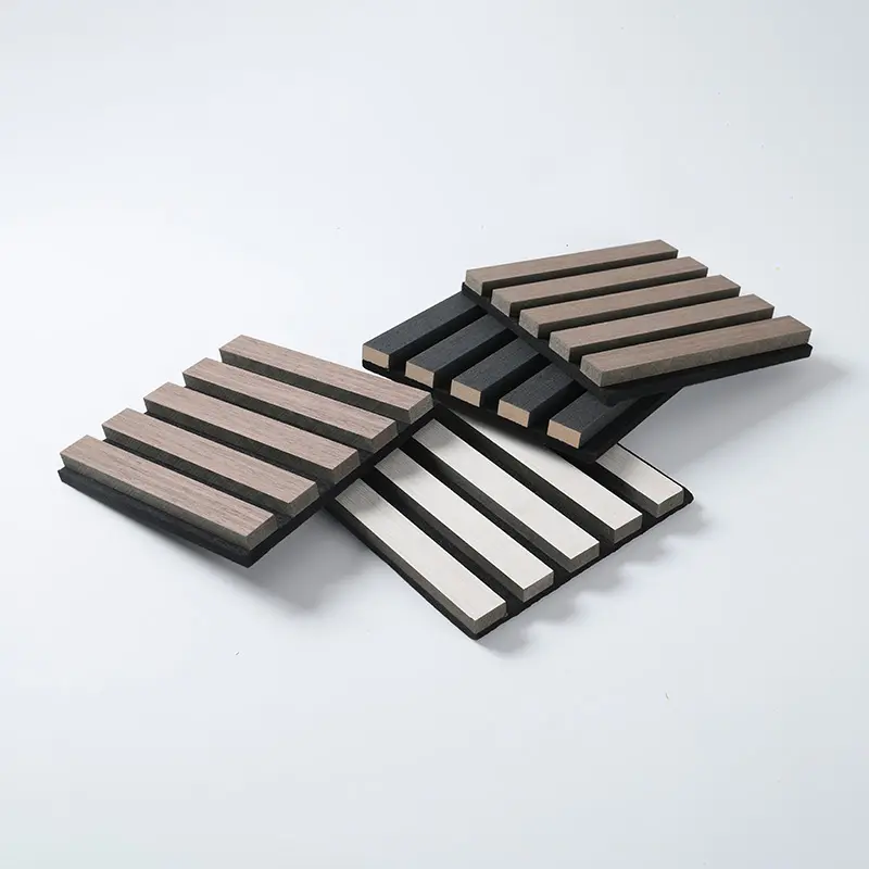 Wooden slotted Akupanel decoration acoustic wall panel